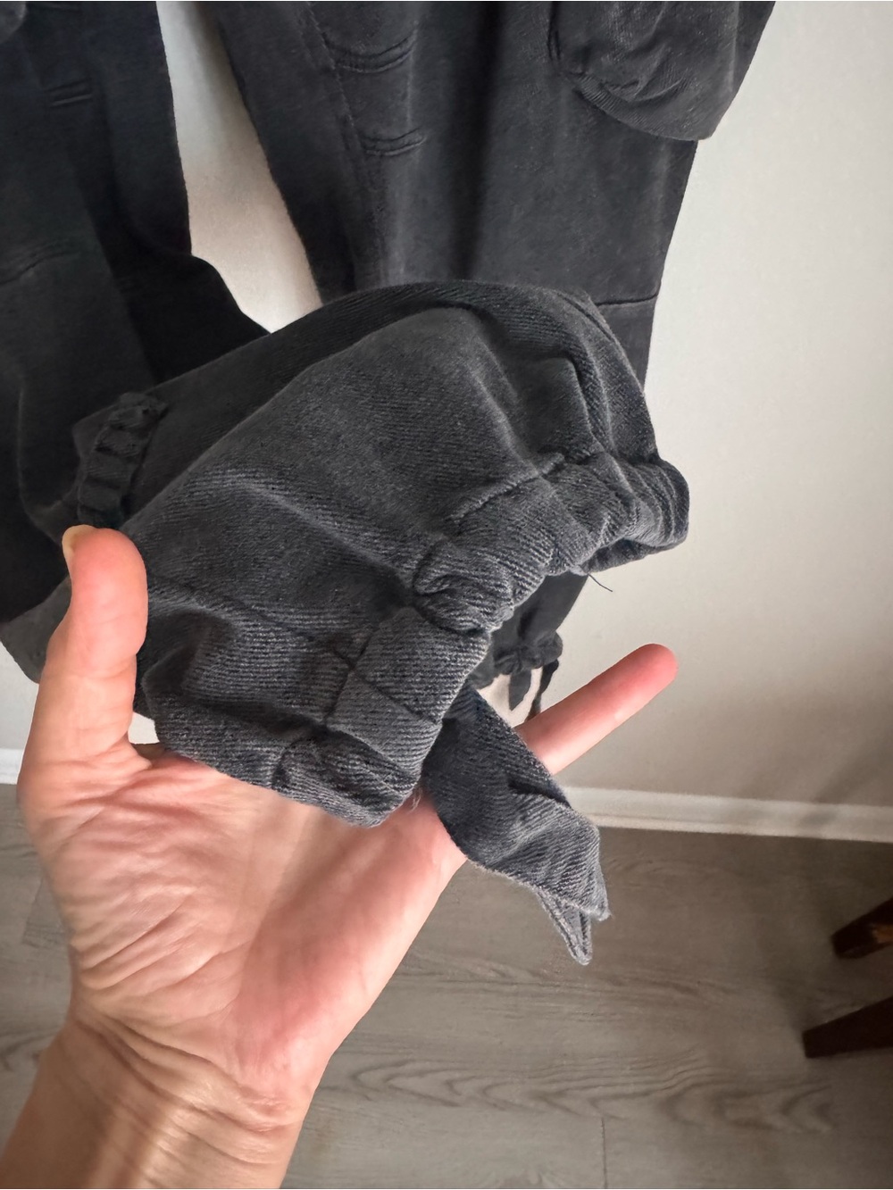 Manière De Voir Washed Black Cargo Utility Jogger Pants Streetwear Size M - Picture 9 of 16